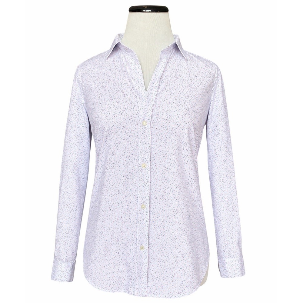 Frank & Eileen Frank Button Down Shirt Size Floral Italy Oversized Quiet Luxury - Picture 2 of 12